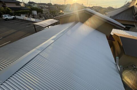 ⑦屋根復旧工事後