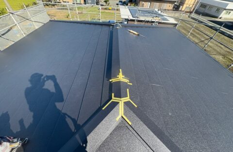 ④取り合い部シーリング中