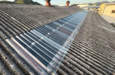 ⑥明り取り屋根修理後