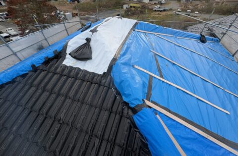 ④既存瓦解体前