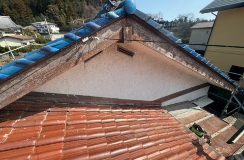 ②破風板修理前