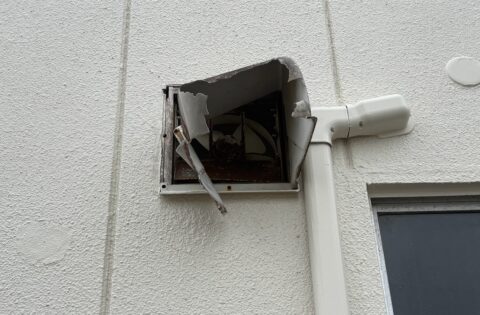 ⑨300ｍｍ角換気フード施工前