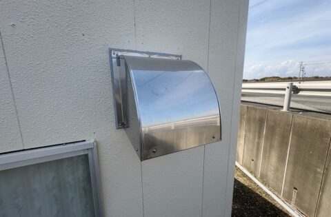 ⑪300ｍｍ角換気フード取り付け後
