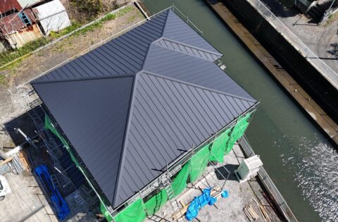 ⑫ドローン屋根空撮