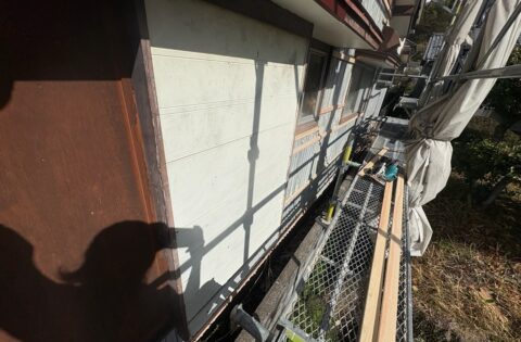 ②木下地取り付け中