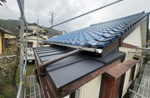 ⑦屋根雨漏り修理後・破風板修理後
