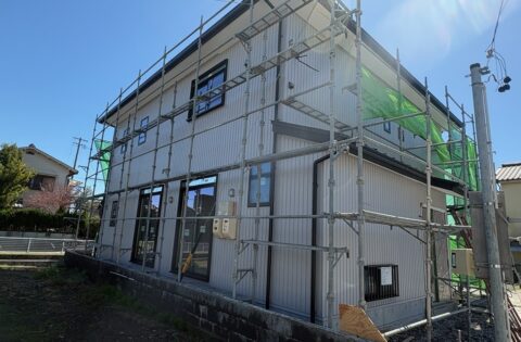 ⑪外壁施工後・雨樋施工後