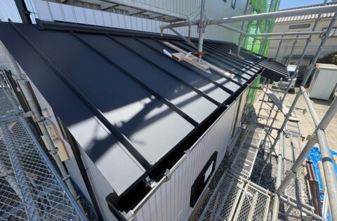 ⑧下屋根施工後
