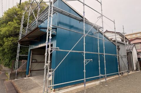 ⑦外壁リフォーム後・スレート屋根一部葺き替え