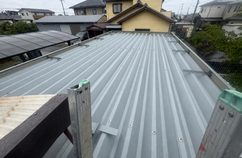 ⑨屋根工事完了後