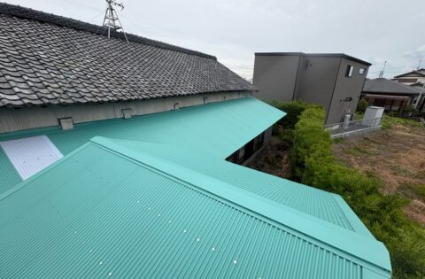 ⑦屋根カバールーフ後