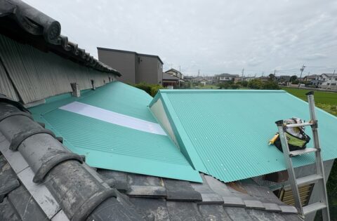 ⑨屋根カバールーフ後