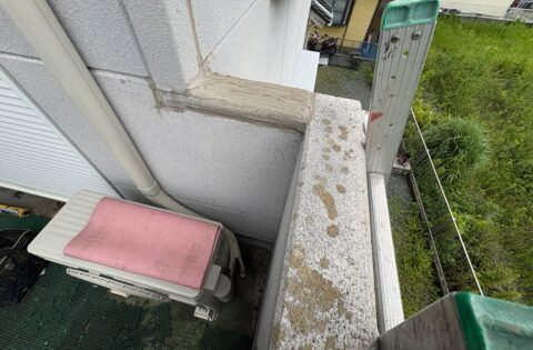 ①笠木雨漏り修理前