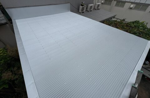 ④屋根葺き後