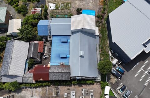 ⑲屋根ドローン空撮