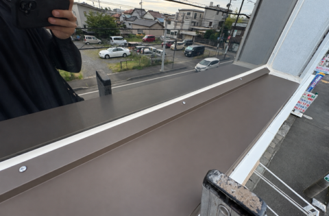 ⑦底板板金取り付け後