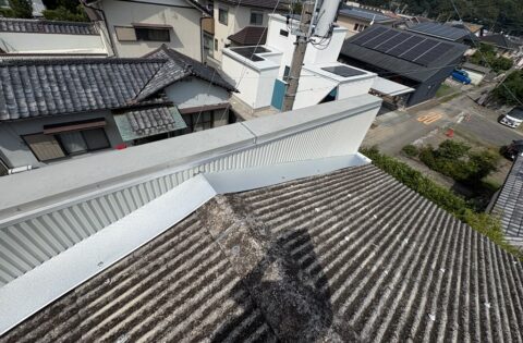 ③パラペット外壁修理・屋根修理