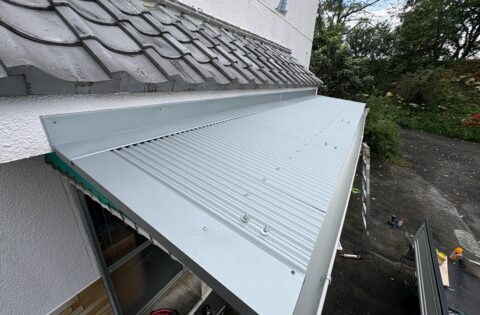 ⑦屋根・雨樋取り付け後