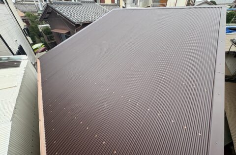 ⑥屋根仕上げ後